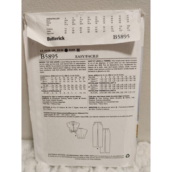 Butterick B5895 Sewing Pattern UNCUT Sizes 4–12 | 150th Anniversary - Picture 2 of 15